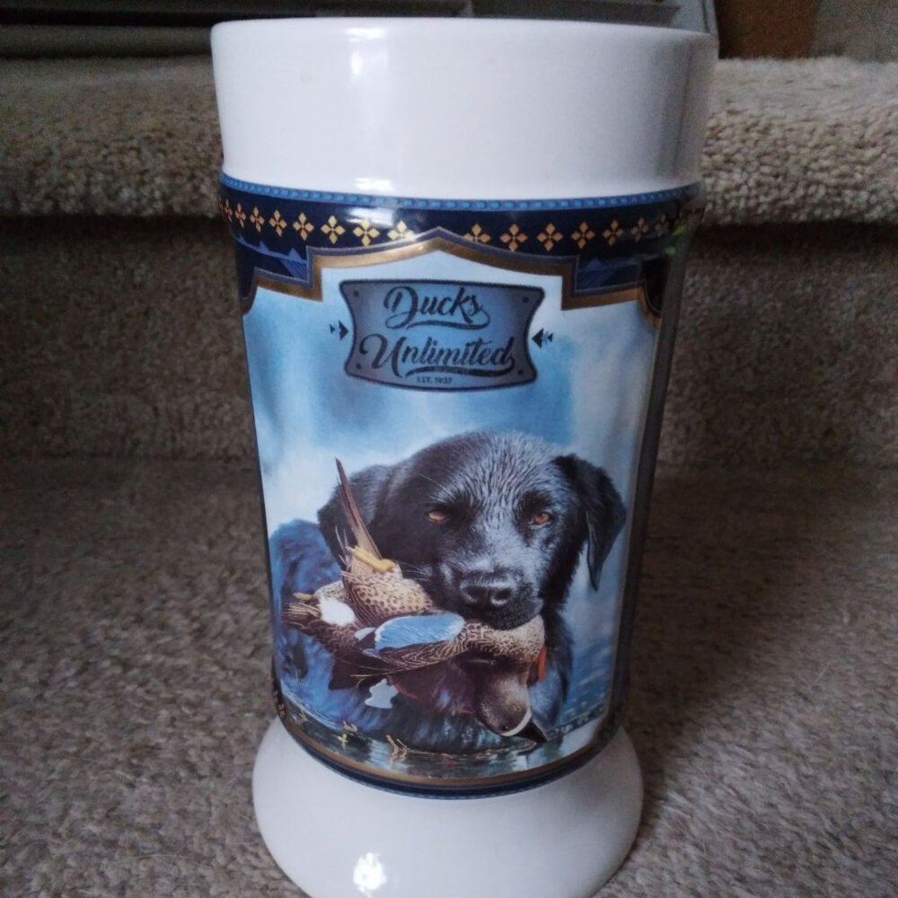 Ducks Unlimited Labrador "Coming In" stein by Jared DuCote 2024
